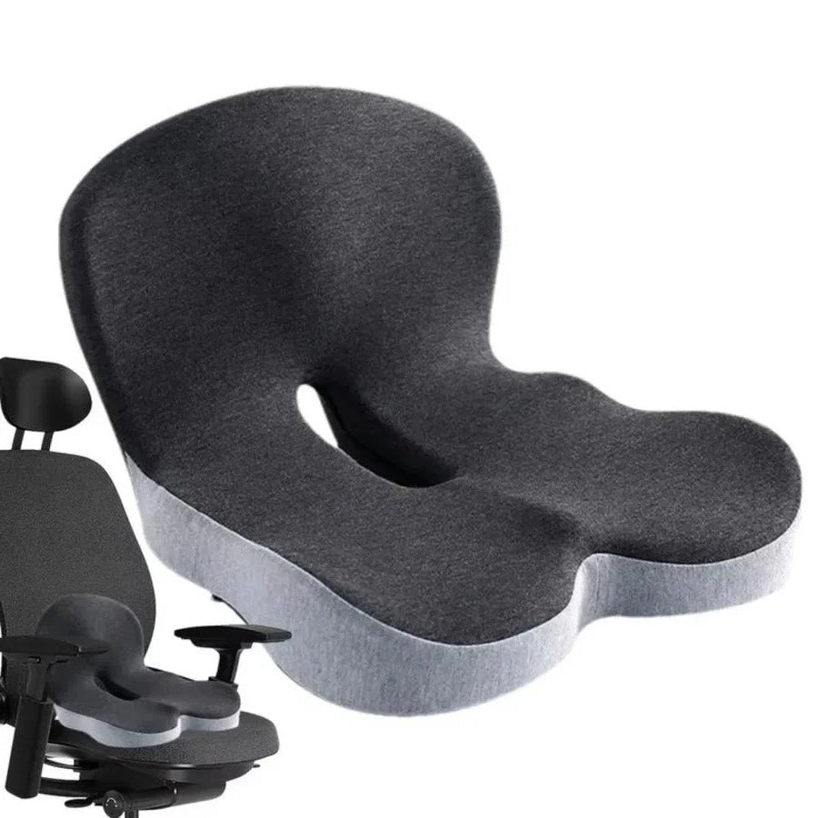 L-Shaped Memory Foam Cushion with Lumbar Support and Removable Washable Cover All Vera Mart