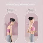 Adjustable Yoga Stick with Foam Padding and Stainless Steel Core, 21.3-33.9 Inches All Vera Mart