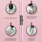 Adjustable Yoga Stick with Foam Padding and Stainless Steel Core, 21.3-33.9 Inches All Vera Mart