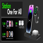 Wireless Charging Stand with Adjustable Phone Holder and LED Status Indicators All Vera Mart