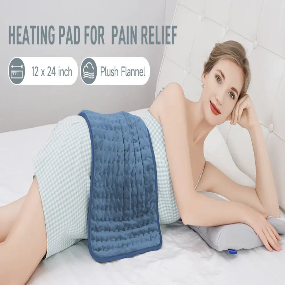 Heating Pad with Six Temperature Settings and Auto Shutoff Timer, 24in All Vera Mart