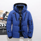 Duck Down Jacket with Removable Hood and Thermal Insulation, Polyester Shell All Vera Mart