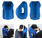 Inflatable Lap Pillow with Face Opening and Carry Bag for Travel All Vera Mart