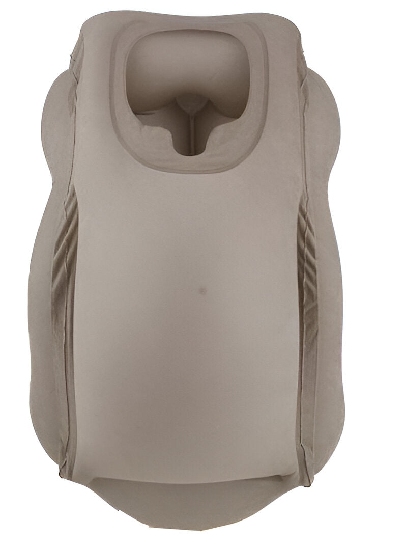 Inflatable Lap Pillow with Face Opening and Carry Bag for Travel All Vera Mart