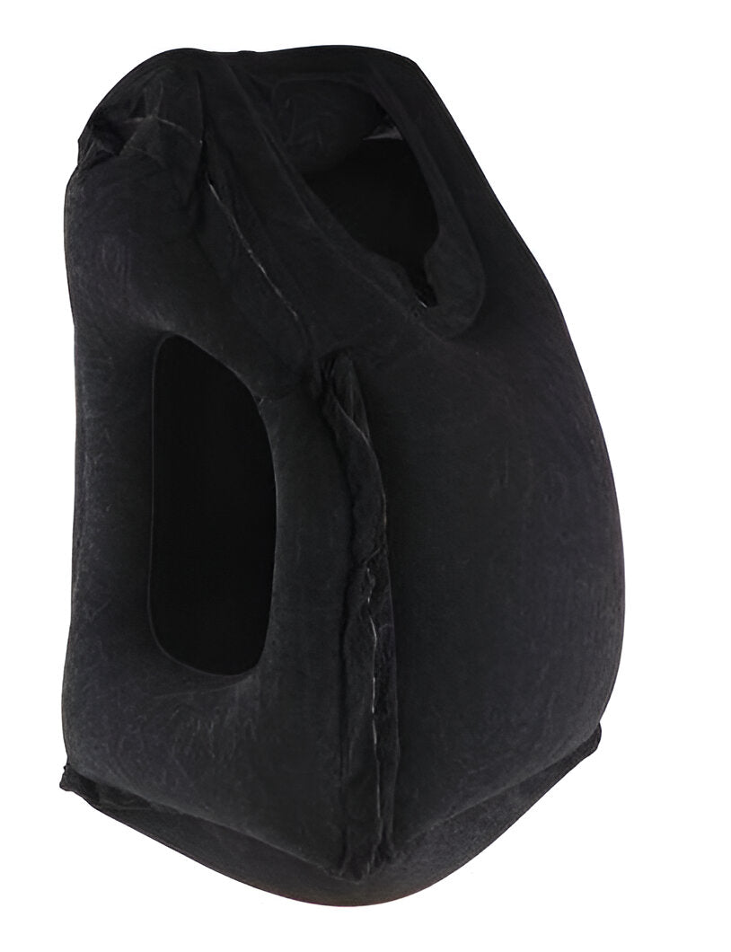 Inflatable Lap Pillow with Face Opening and Carry Bag for Travel All Vera Mart