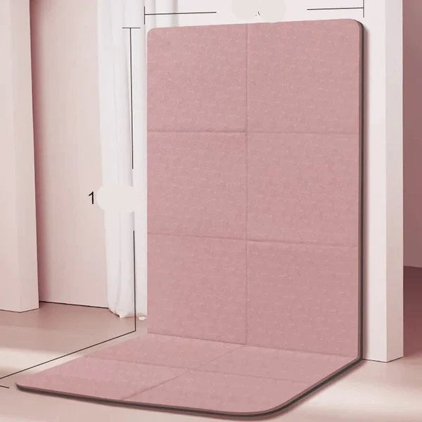 Yoga Mat with Dual Surface Grip and 6mm TPE Cushioning, Foldable Design All Vera Mart