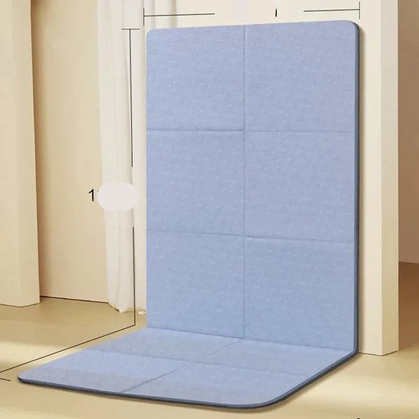 Yoga Mat with Dual Surface Grip and 6mm TPE Cushioning, Foldable Design All Vera Mart