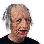 Realistic Old Man Latex Mask with Movable Mouth and Detailed Wrinkles for Adults All Vera Mart