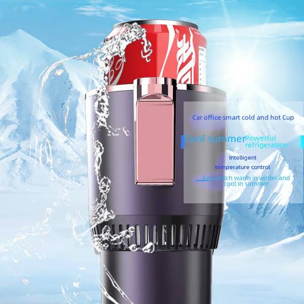 Thermoelectric Car Cup Holder with Dual Temperature Control and LED Display All Vera Mart