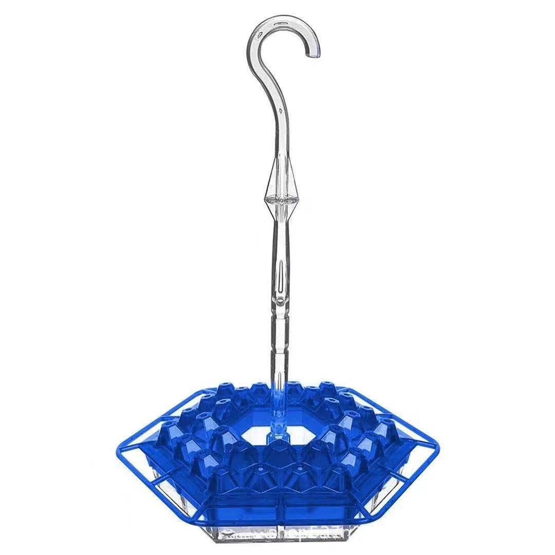 Hummingbird Feeder with Bee-Resistant Hexagonal Ports and 12oz Capacity All Vera Mart