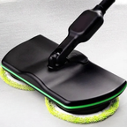 Dual Motor Electric Spin Mop with 180 Degree Swivel Head and Extendable Pole All Vera Mart