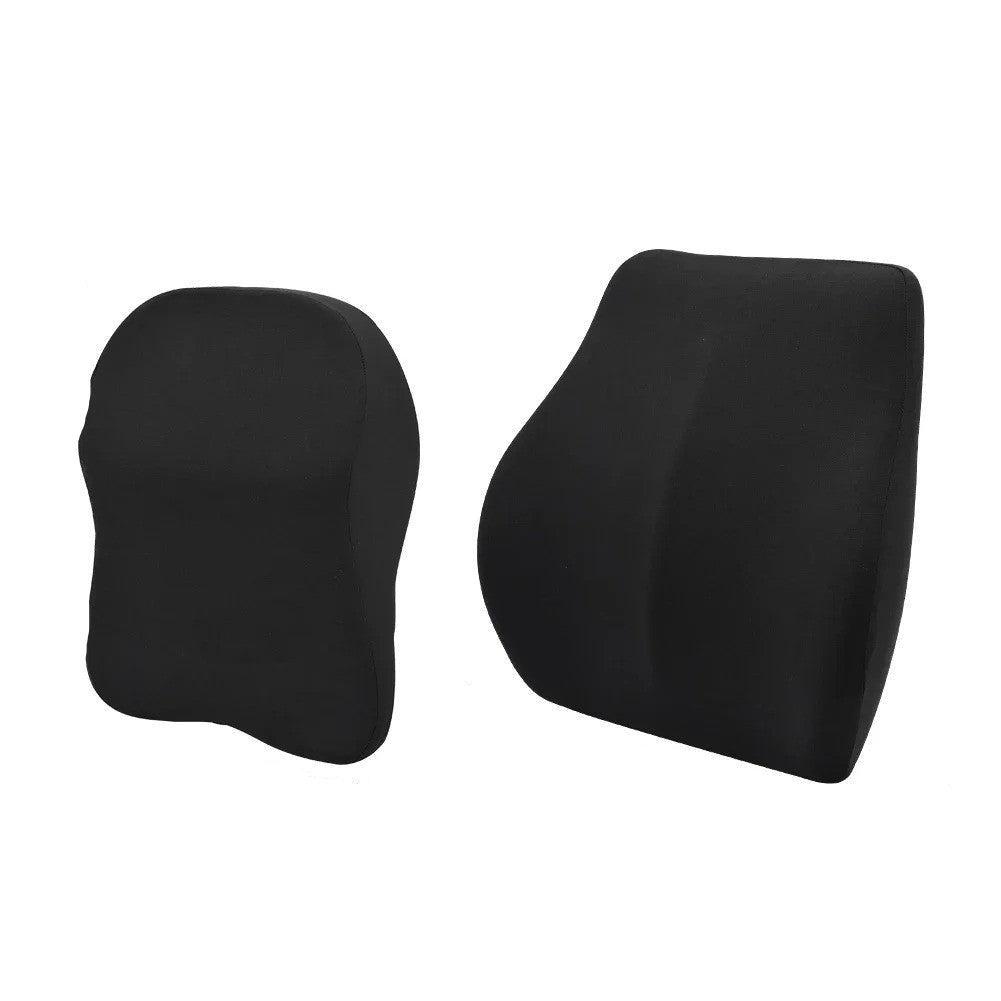 Memory Foam Lumbar Support Pillow with Adjustable Height and Three Point Contact All Vera Mart