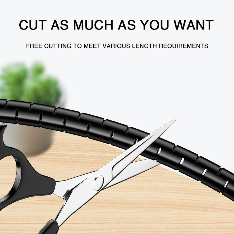 Cable Sleeve Organizer with Spring Loaded Tool and Expandable Design, 2 Meter Length All Vera Mart