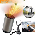 Car Heater Cup Holder with 150W Heating Power and Windshield Defrost, Dual Mounting All Vera Mart