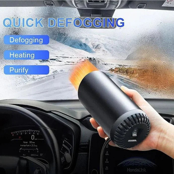 Car Heater Cup Holder with 150W Heating Power and Windshield Defrost, Dual Mounting All Vera Mart