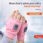 Heated Fingerless Gloves with USB-C Charging and Three Heat Levels, Up to 6 Hours All Vera Mart