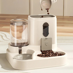 Automatic Pet Feeder with Gravity Refill System and Siphon Water Control All Vera Mart