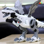 Walking Dragon Toy with Water Mist Fire Effect Lights and Roaring Sounds in White Or Green