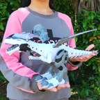 Walking Dragon Toy with Water Mist Fire Effect Lights and Roaring Sounds in White Or Green