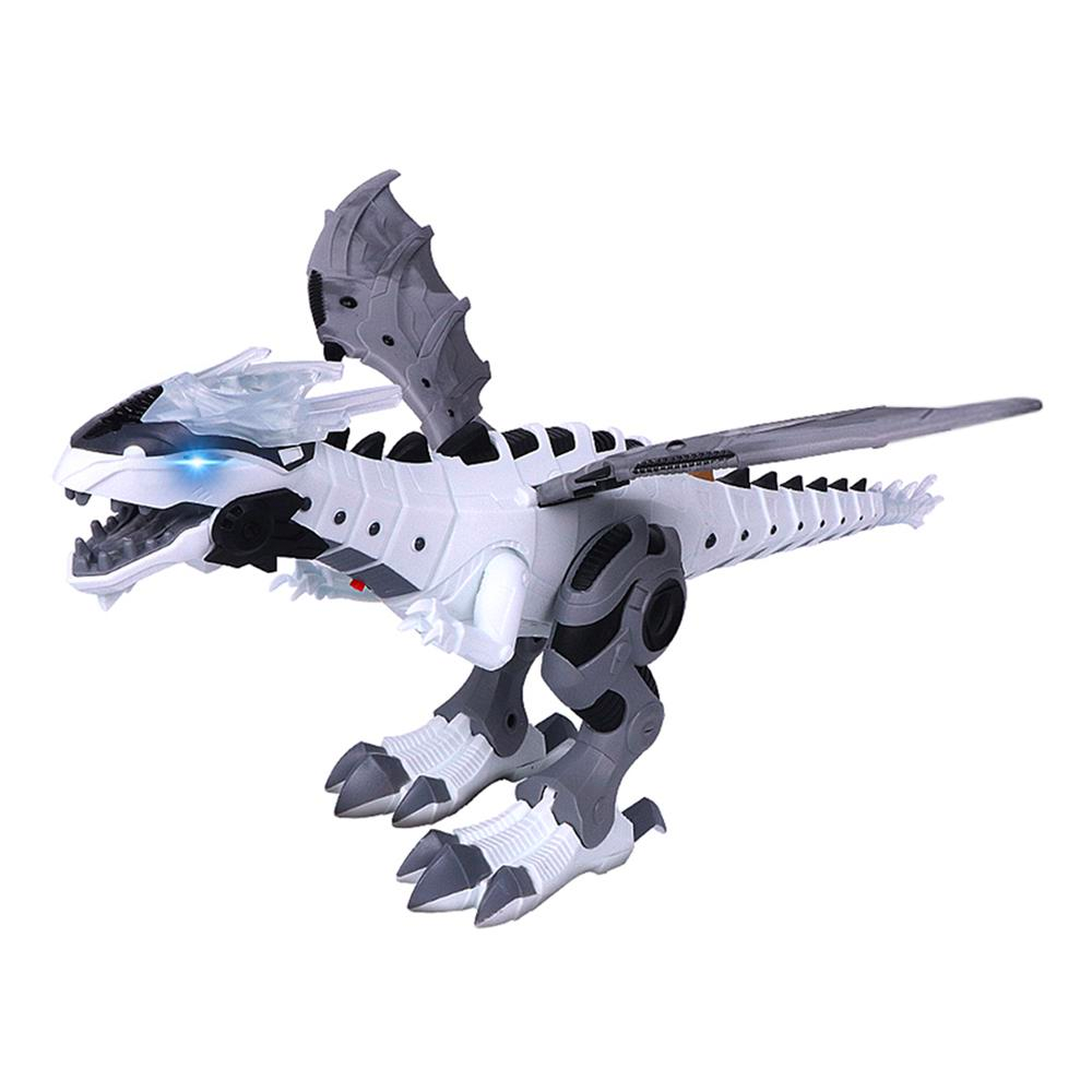 Walking Dragon Toy with Water Mist Fire Effect Lights and Roaring Sounds in White Or Green