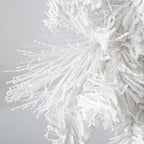 6' Flocked White Pine Garland detail photo 3