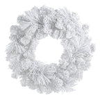 22"-24" Flocked White Pine Wreath Item Number: 85875WR24