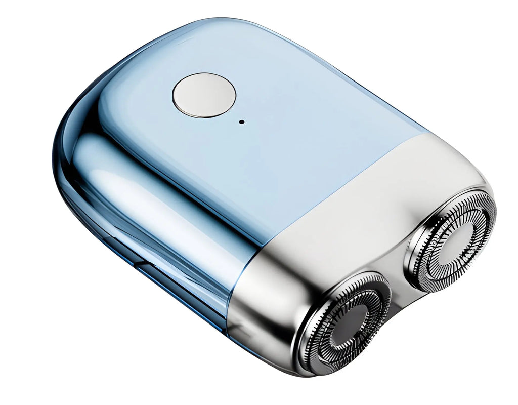 Mini Rechargeable Electric Shaver with Magnetic Charging and Travel Pouch, Water Resistant All Vera Mart