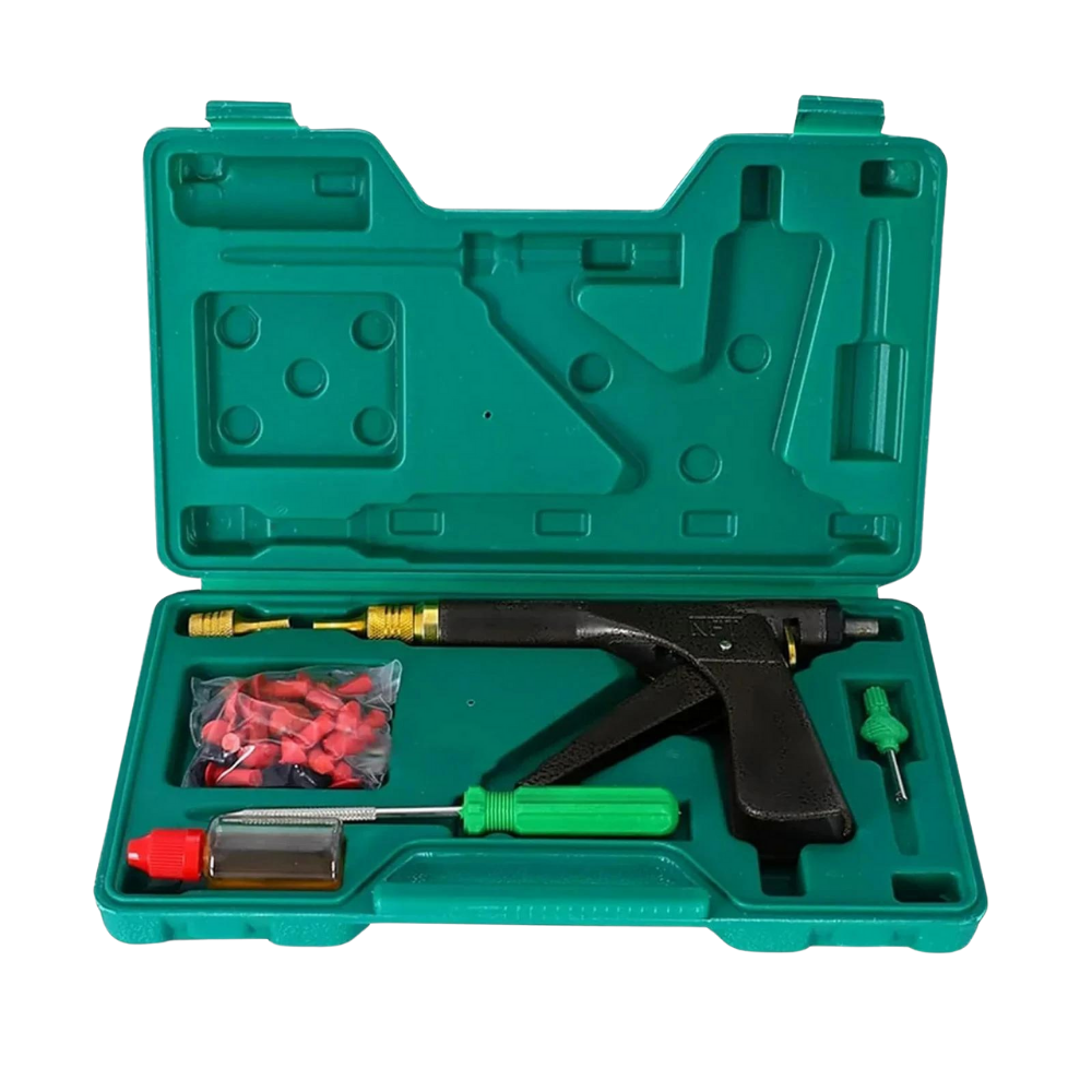 Tubeless Tire Puncture Repair Tool with Mushroom Plugs and Trigger Mechanism All Vera Mart