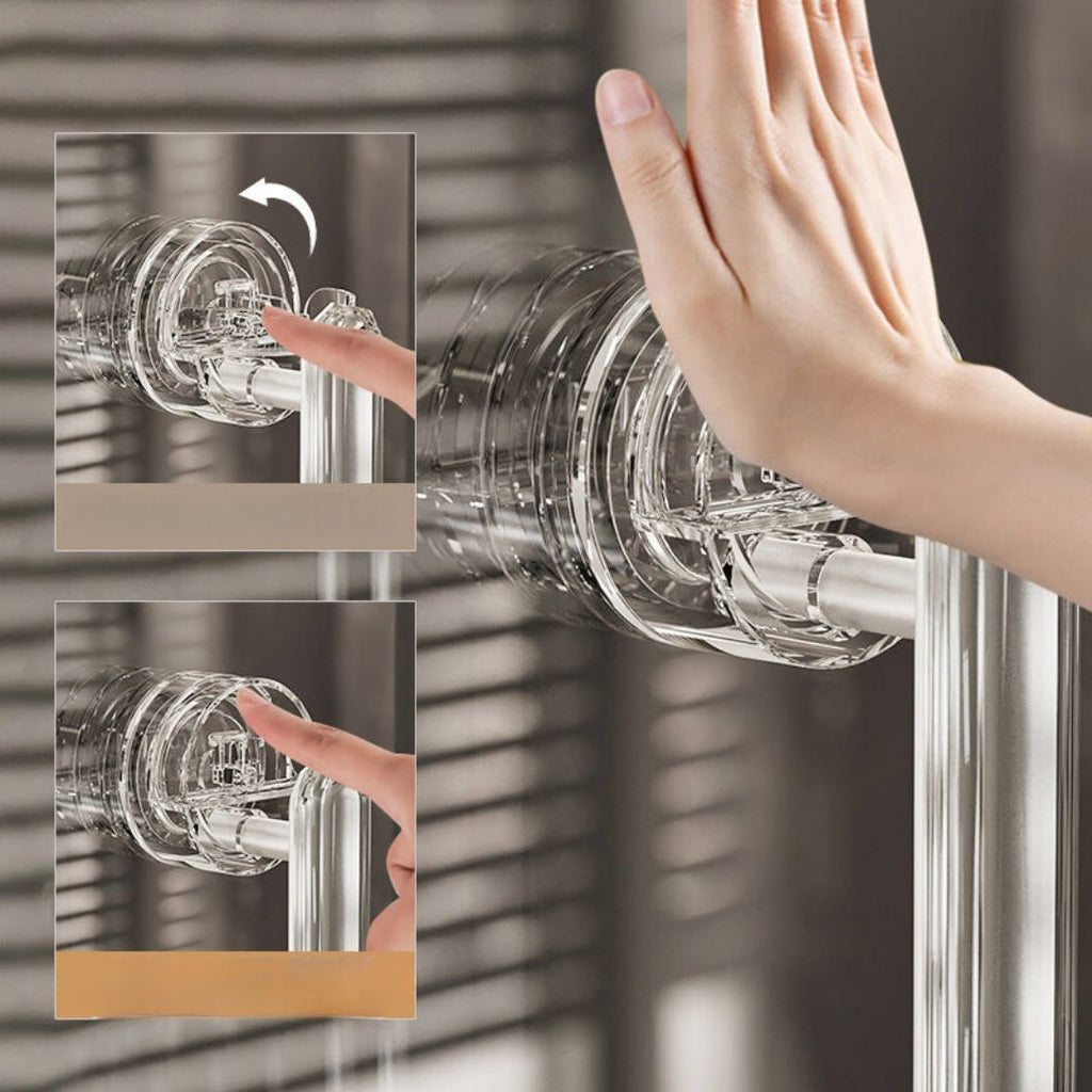 Suction Cup Door Handle for Glass and Tile Surfaces All Vera Mart