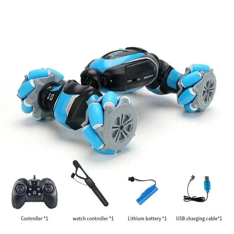 Remote Control Car with Mecanum Wheels and Double Sided Flip Design, Four Wheel Drive All Vera Mart