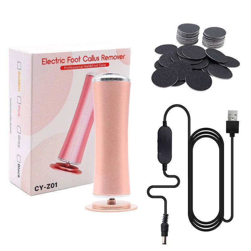 Powered Heel Smoothing Device with Adjustable Speed and 60 Sanding Discs All Vera Mart