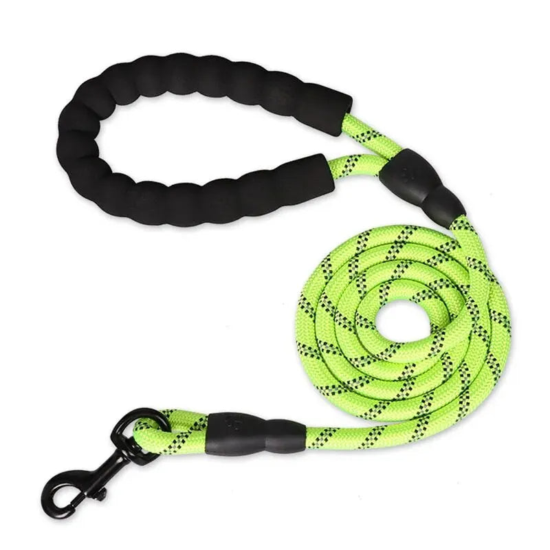 Dog Leash 4.9ft with Reflective Stitching and Double Rope Construction All Vera Mart