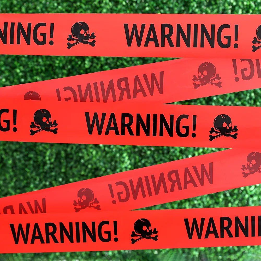 Halloween Warning Tape 2 Piece Set for Haunted House and Party Decor