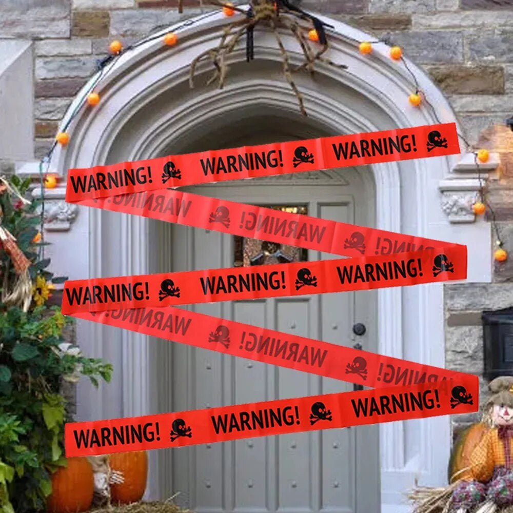 Halloween Warning Tape 2 Piece Set for Haunted House and Party Decor