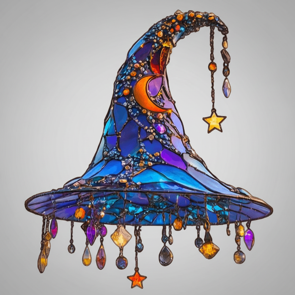 Halloween Witch Hat Decor Magical Home Accent - Image 2
