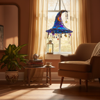 Decorative Witch Hat for Halloween Tabletop Display with Blue and Black Options All Vera Mart