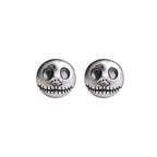 Handmade Pumpkin Prince Skull Earrings - Mara-Nora Luxe