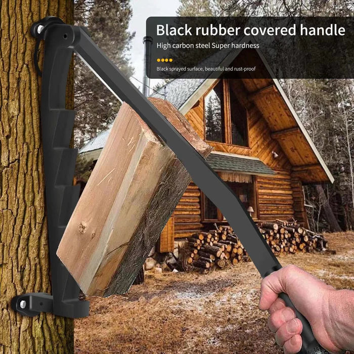 Wall Mounted Firewood Chopper with Carbon Steel Blade and Manual Operation All Vera Mart