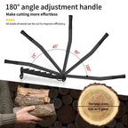 Wall Mounted Firewood Chopper with Carbon Steel Blade and Manual Operation All Vera Mart