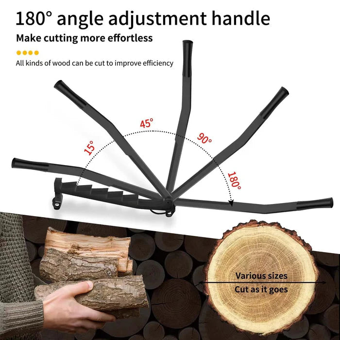Wall Mounted Firewood Chopper with Carbon Steel Blade and Manual Operation All Vera Mart