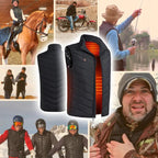 Heated Vest with 11 Carbon Fiber Zones and 12-Hour Battery Life All Vera Mart