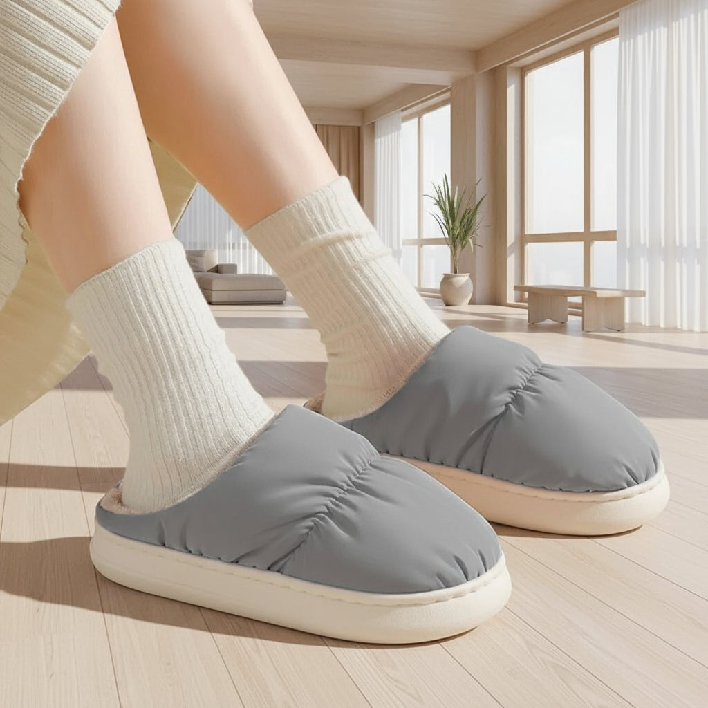 Heated Slippers with Plush Lining and USB Power, One Size Fits Most All Vera Mart