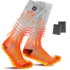 Heated Socks with Rechargeable Battery and Cushioned Sole for Winter Activities All Vera Mart