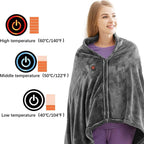 Electric Shawl Wrap with Adjustable Heat Settings and Removable Wire, Machine Washable All Vera Mart
