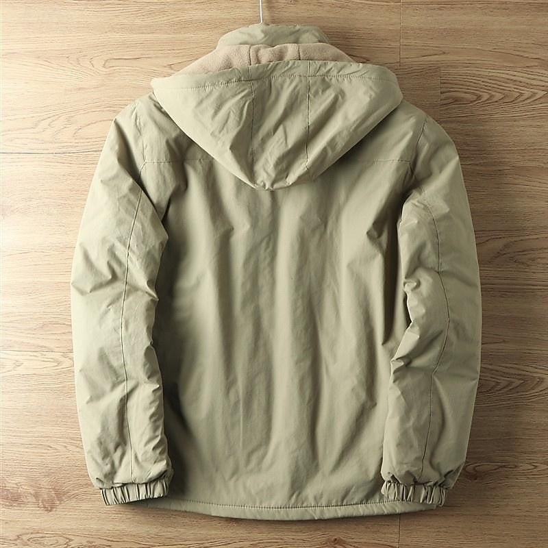 Hooded Jacket with Insulated Lining and Wind Resistant Shell All Vera Mart