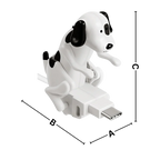 Animated Dog Charging Cable with 3 Connectors and Fast Power Delivery All Vera Mart