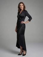 Hyacintha | Relaxed Long-Sleeve Midi Dress