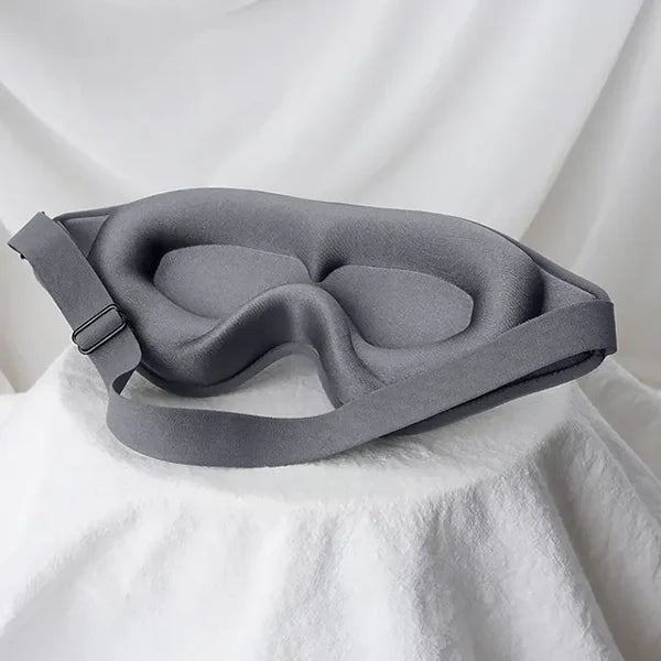 Memory Foam Sleep Mask with 3D Contoured Design and Adjustable Elastic Band All Vera Mart