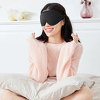 Memory Foam Sleep Mask with 3D Contoured Design and Adjustable Elastic Band All Vera Mart