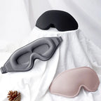Memory Foam Sleep Mask with 3D Contoured Design and Adjustable Elastic Band All Vera Mart